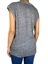 Polera Gris Estampada