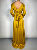 Vestido Wrap Satinado