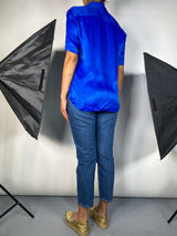 Blusa Azul Manga corta