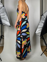 Vestido Seda Multicolor