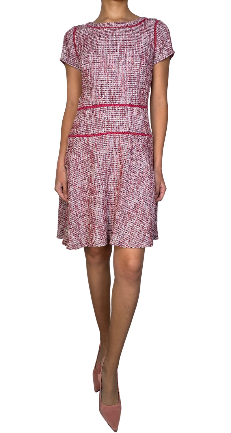 Robe évasée En Tweed Banana Republic Taille 00P (petite) - Noire, Neuf Avec étiquette