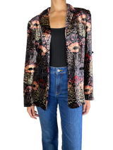 Blazer Velvet Estampado Multicolor