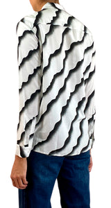 Blusa Blanca con Estampado