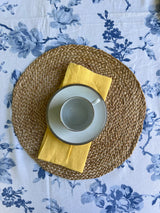 Juego De Vajilla Blanco Con Borde Platedo 62 Piezas