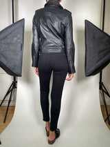 Chaqueta Biker Negra