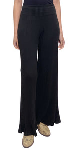 Set Pantalón y Kimono Tejido Negro