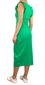 Vestido Verde Fruncido