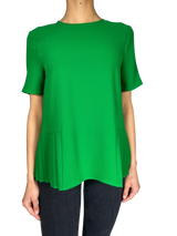 Blusa Verde Plisada
