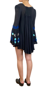 Vestido Negro Bordado