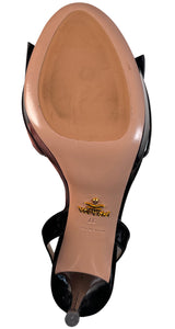 Sandalias Taco Alto Negras