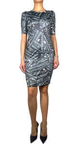 Vestido Estampado Zippers