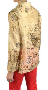 Blusa Traslúcida Beige