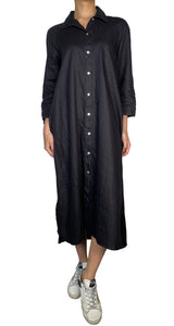 Vestido Camisero De Lino