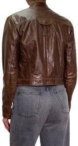 Chaqueta Café Cuero