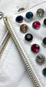 Chaqueta Blanca Cuero