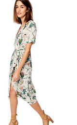 Vestido "Wrap Dress Birds Print" (5203480313991)