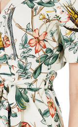 Vestido "Wrap Dress Birds Print" (5203480313991)