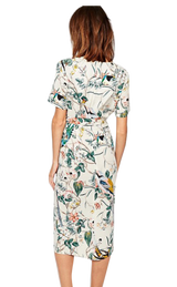 Vestido "Wrap Dress Birds Print" (5203480313991)