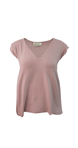 Polera Escote V Rosa