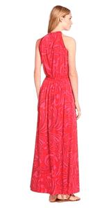 Vestido Cynthia Paisley Rosado