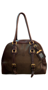 Cartera Jacquard Canvas Monogram Café