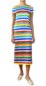 Vestido Multicolor Rayado