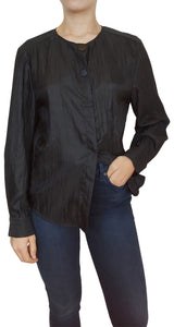 Blusa Plisada Negra