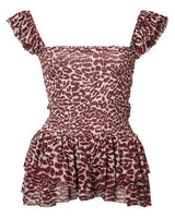 Blusa ''Red Leopard Print'' (5238769057927)