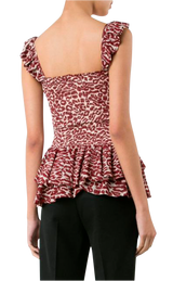 Blusa ''Red Leopard Print'' (5238769057927)