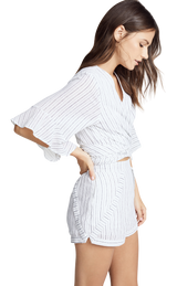 Crop Top ''Tulum Frill Tie'' (5238769188999)