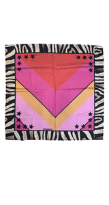 Pañuelo Animal Fucsia Naranjo