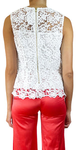 Blusa Blanca Flores