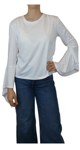 Polera Blanca Vuelos