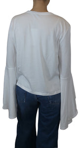 Polera Blanca Vuelos