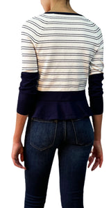 Chaleco Rayas Blanco y Azul