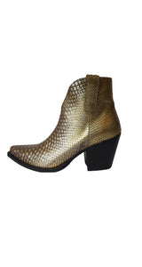 Botines Lula Pitón Oro
