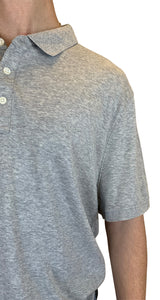 Polera Gris Cuello Polo