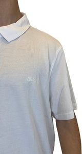 Polera Blanca Cuello Polo