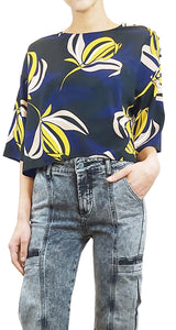 Blusa Crop Botones Multicolor