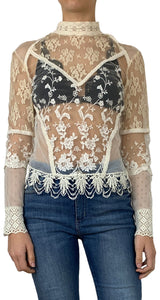 Blusa Encaje Ivory