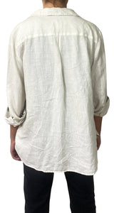 Blusa Blanca Dos Bolsillos