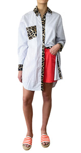 Blusa Rayas y Animal Print