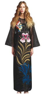 Vestido Maxi / Túnica "Organza" bordada a mano (5173400141959)