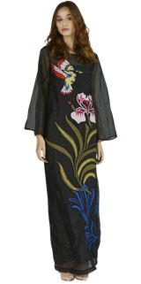 Vestido Maxi / Túnica "Organza" bordada a mano (5173400141959)