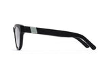 Anteojos Wayfarer Negro brillante / Lente negro / Logo gris (5178942226567)