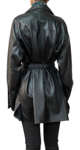 Camisa EcoCuero Negro Cinturón