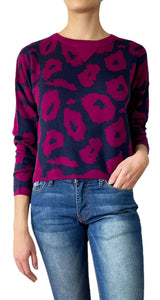 Sweater Animal Print Burdeo