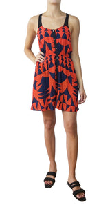 Vestido Rojo Botones