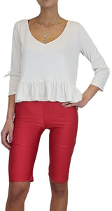 Polera Vuelos Manga Larga