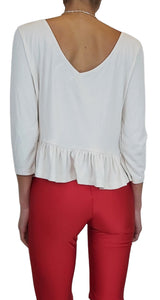 Polera Vuelos Manga Larga